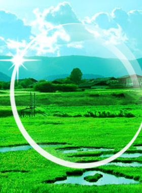 锦绣前程1.553非球面近视镜片绿膜 配镜店专用多层膜防伪封口