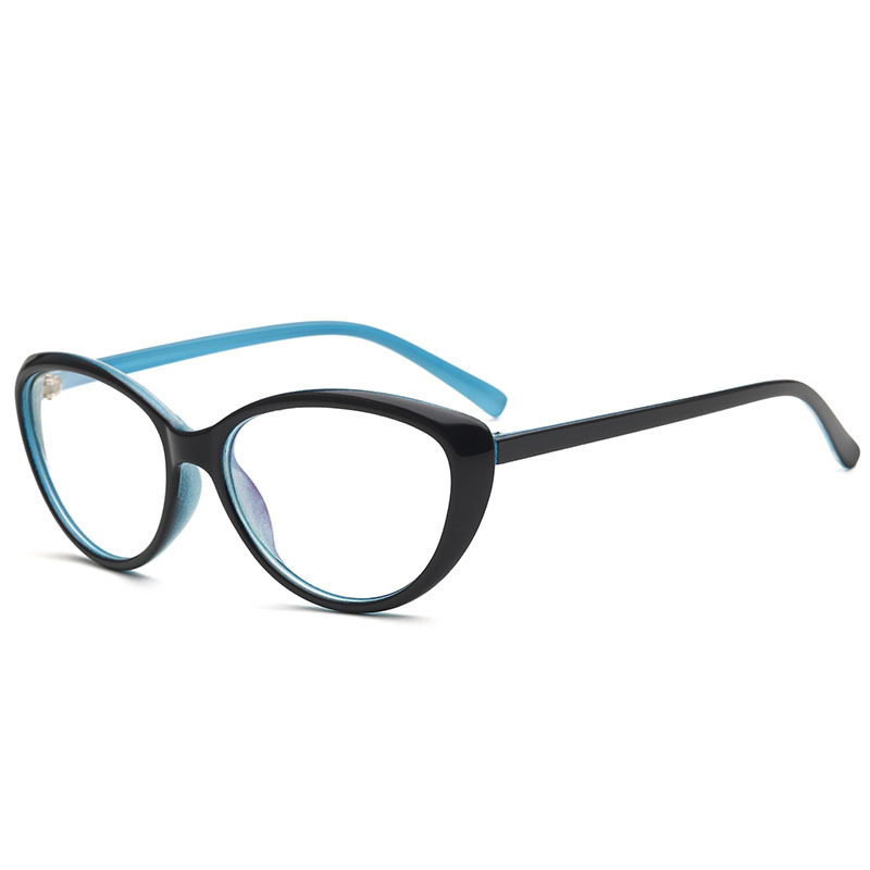 2025新款欧美时尚猫眼平光镜8006学院文艺男女士全框架近视眼镜框