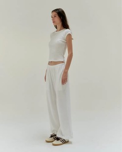 百搭纯棉直筒休闲裤 时尚 imnotamorningperson 泰国潮牌