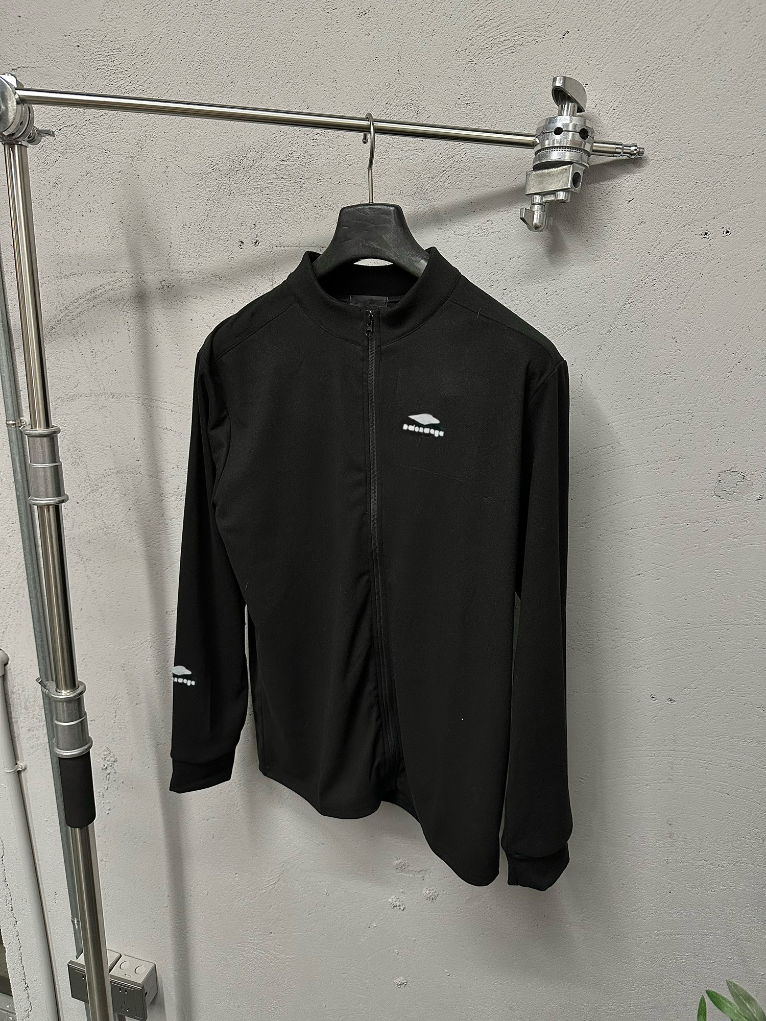 thumbnail for Sports Icon Skiwear 3m reflective black polar fleece zip jacket jacket cardigan