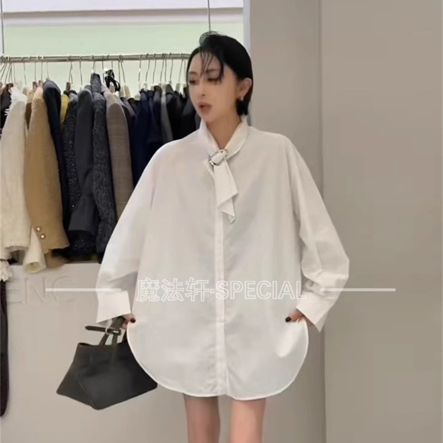 长袖衬衫女2025新款秋冬