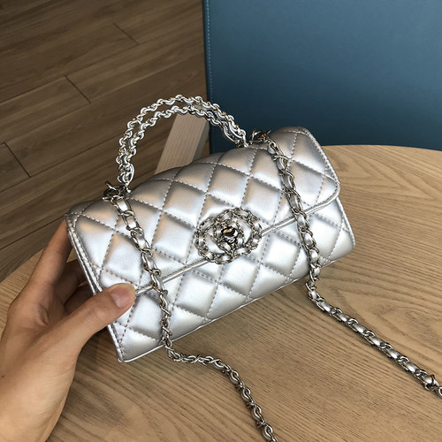 MUMEE/沐米单肩包菱格欧美手提包