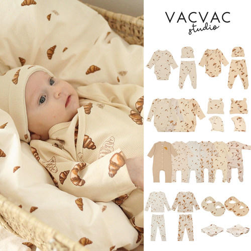 羊角包印花婴儿童包屁衣连体衣