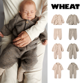 25AW新款 婴幼儿童羊毛连体衣爬服长袖 上衣开衫 丹麦Wheat 裤 子秋冬