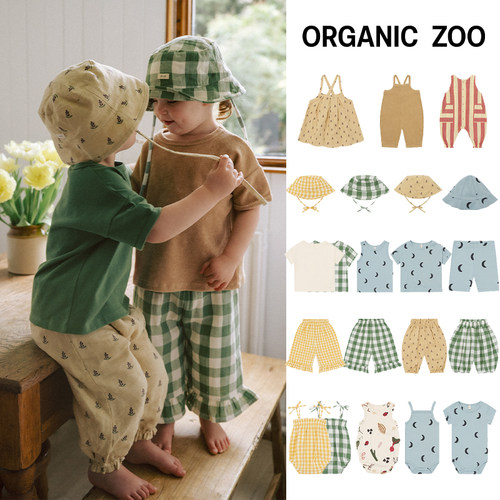 OrganicZoo短袖连体衣爬行服