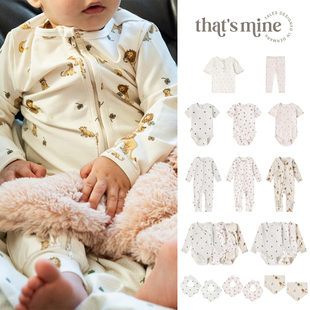 Mine SS26宝宝连体衣新生儿包屁纯棉哈衣爬服婴儿上衣 That 新款