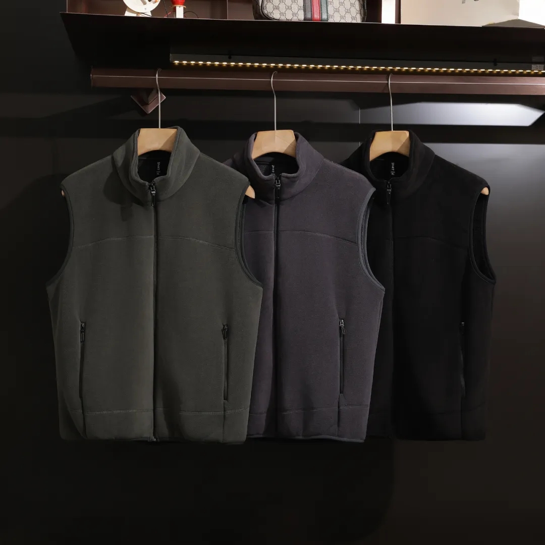 防风厚实奥粒绒背心马甲外套