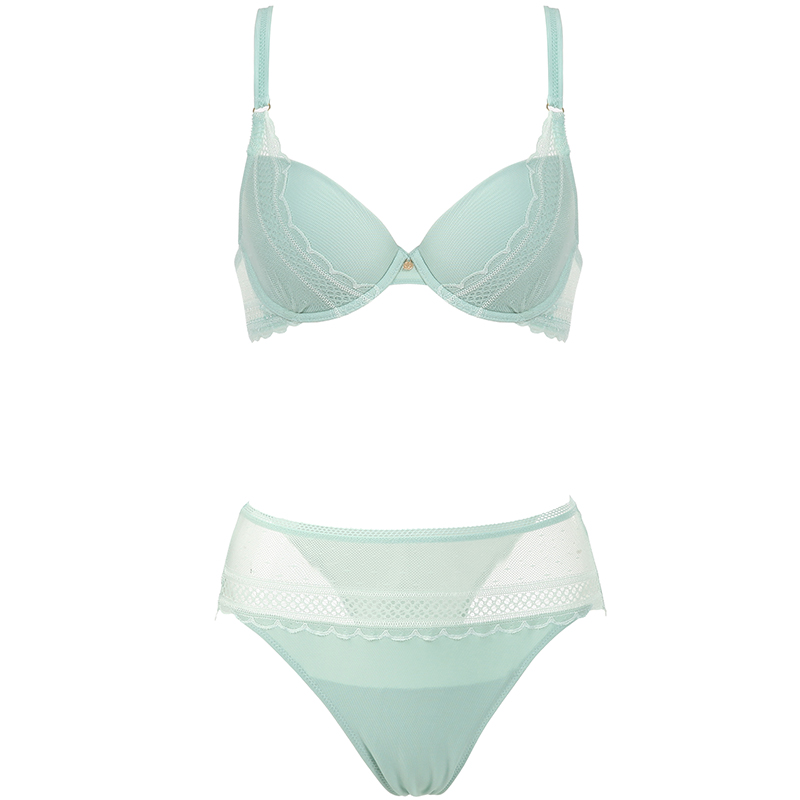 SELMARK欧洲进口文胸套装透气性感蕾丝内衣美背文胸内裤2081502