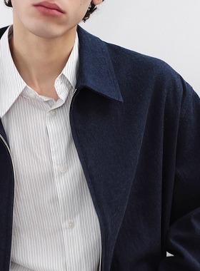 意大利亚麻丹宁休闲夹克 HUNTINGOLD 1533