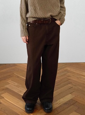 休闲直筒重磅粗斜纹水洗工装长裤 HUNTINGOLD 1533