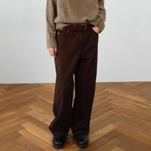 休闲直筒重磅粗斜纹水洗工装长裤 HUNTINGOLD 1533