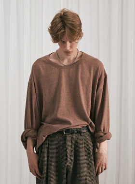 HUNTINGOLD秋冬羊绒手感高品质宽松休闲针织卫衣慵懒打底T恤1533