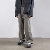 HUNTINGOLD秋冬重磅460g宽松休闲阔腿直筒堆叠感休闲保暖卫裤 1533