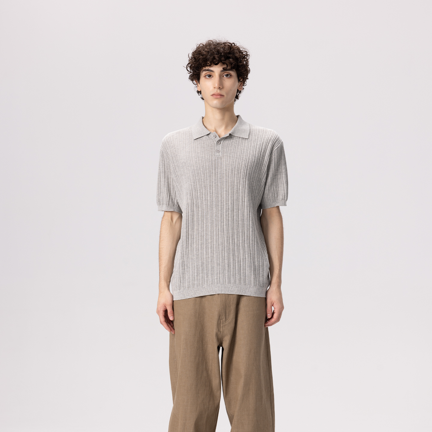 「40支高密长绒棉」老钱风polo衫