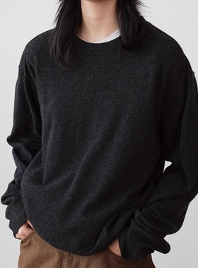 100%澳洲美利奴极细棉羊毛可贴身圆领宽松毛衣 HUNTINGOLD 1533