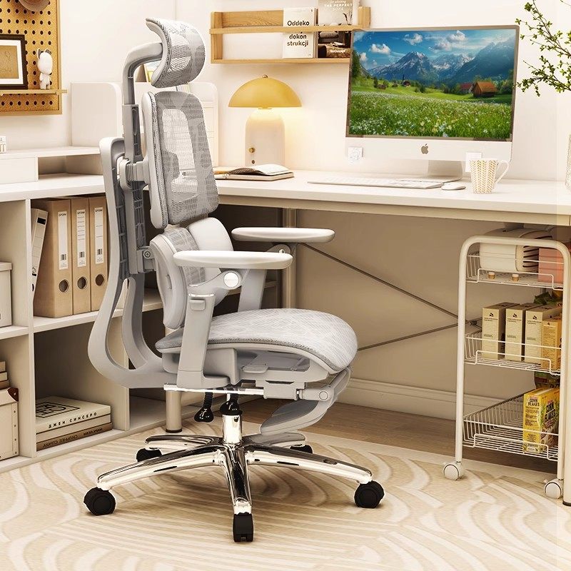 爱果乐人体工学电脑椅舒适久坐座椅护腰家用靠背升降可躺办公椅子