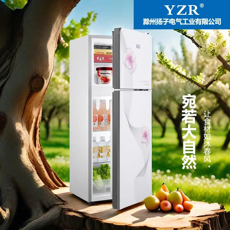 一级能效冰箱出租房家用宿舍双门小户型冷藏冷冻制冰省电白色两人