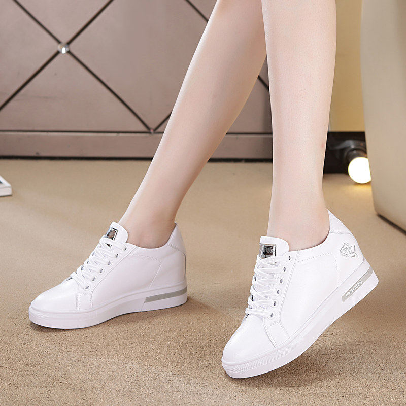 2021 Autumn and winter The increase in Women's Shoes Casual shoes With slope Versatile White shoes Show thin Travel? gym shoesin the Women's Shoes, Low shoes  category - from Buy2taobao.com to provide professional Taobao agent buy service