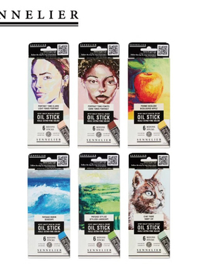 法国SENNELIER申内利尔 迷你油画棒6色套组