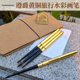 灰鼠混合毛水彩画笔 画画 勾线描边专用美术写生 外出 遵爵黄铜杆便携旅行笔 画笔 方便携带 水彩笔 手绘