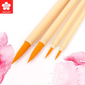 日本Sakura樱花面相笔水彩画笔勾线笔水彩笔漫画设计插画上色笔颜料笔尼龙毛白描勾线笔毛笔国画