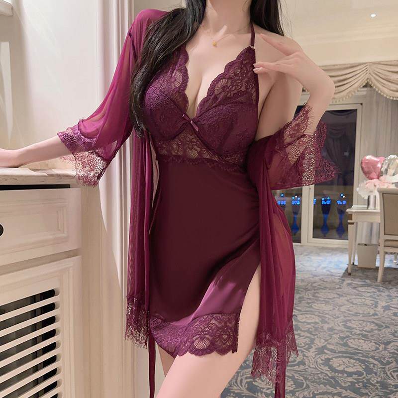 趣味约会战袍性感蕾丝吊
