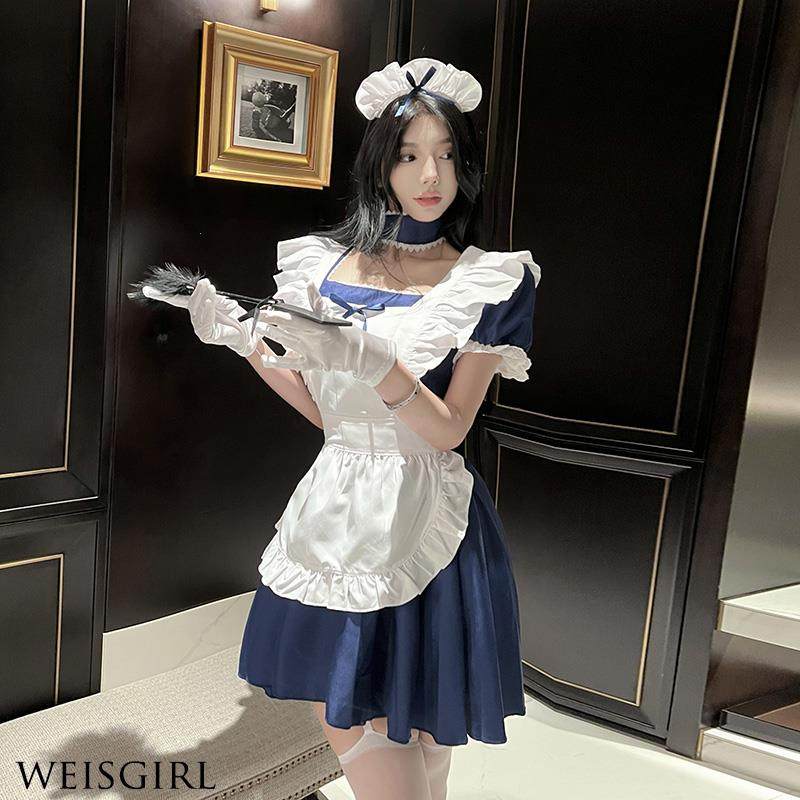大码胖mm情调制服weisgirl纯欲可爱猫咪女仆围裙制服夜场cosplay