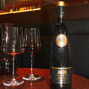 金羊头法国原瓶进口圣姆斯珍品波尔多礼品干红葡萄酒撒克逊16°