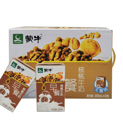蒙牛早餐奶核桃味牛奶散装