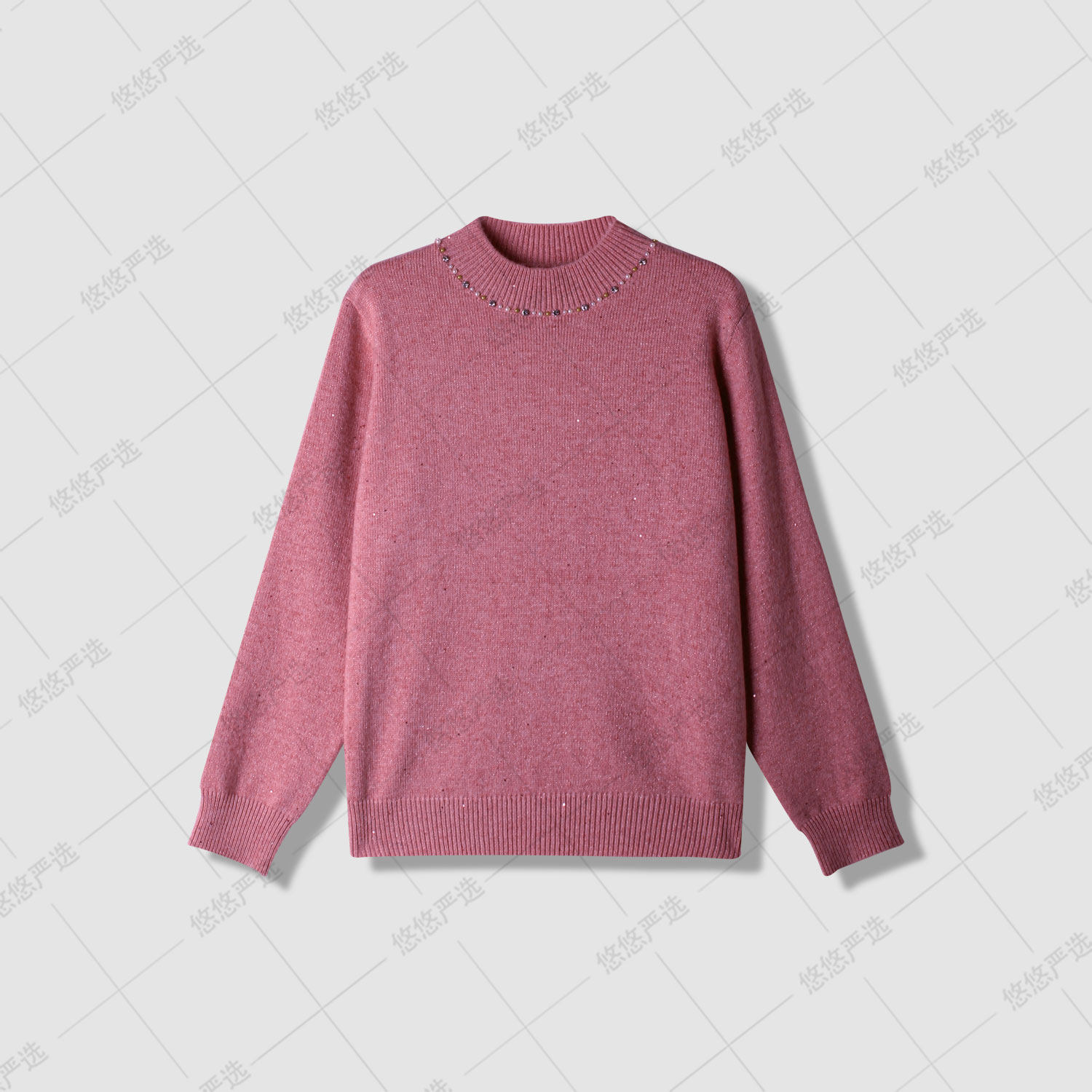 【星辰大海】亮片半高领针织毛衣女秋冬厚洋气减龄宽松内搭打底衫,女装/女士精品,毛针织衫,淘宝优惠券,粉丝福利购,淘宝优惠卷