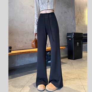 天丝微喇叭休闲长裤 下场恢复159春夏新款 弹力超大 筷子腿神裤