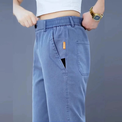 夏季薄款莱赛尔天丝休闲裤男宽松