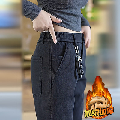 2025秋冬款加绒莱赛尔男士休闲裤