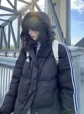 Adidas/阿迪达斯 3ST Puff Down 户外防寒保暖连帽羽绒服GV5350