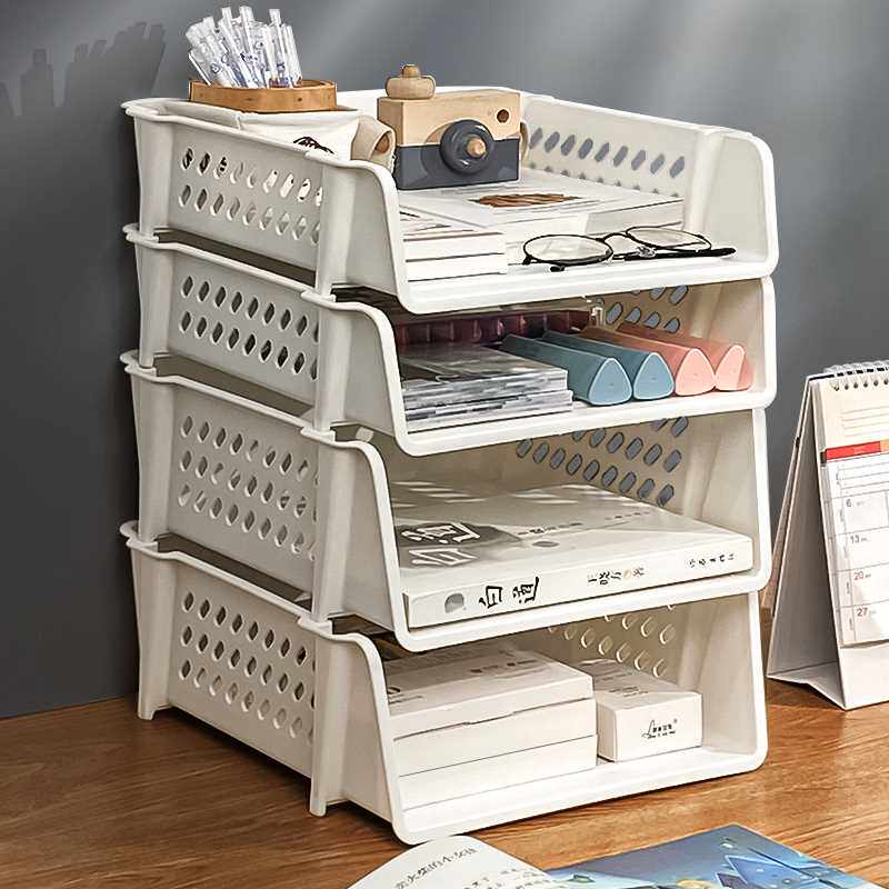 A4 파일 랙 파일 보관함 데스크탑 사무실 다층 책상 테이블 파일 트레이 보관함 3 층 소재