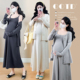 两件套 吊带裙气质韩版 2026春季 新孕妇镂空刺绣蝴蝶结针织开衫