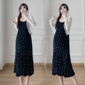 两件套 碎花吊带连衣裙休闲防晒小开衫 2026夏装 时尚