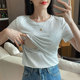 夏季 T恤辣妈亲肤显瘦喂奶上衣月子 孕妇产后哺乳纯棉短袖