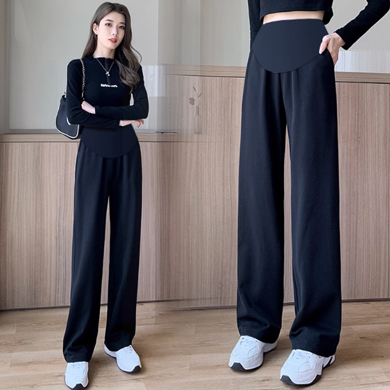 孕妇裤子4XL打底裤春秋新款常规秋季棉裤孕妇阔腿裤子秋装