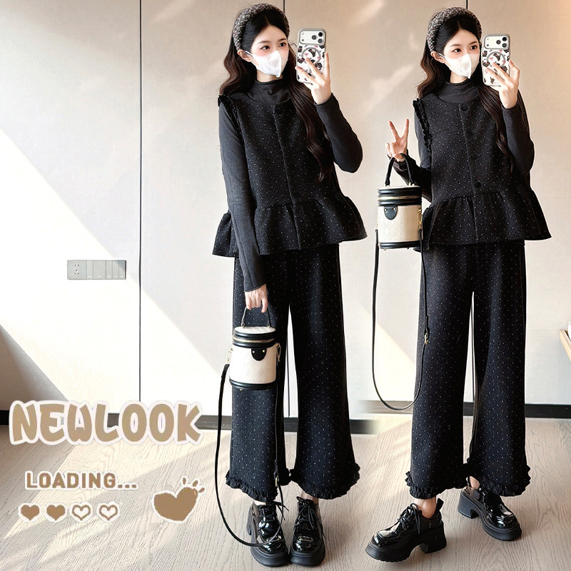 2026新款春季时尚马甲+打底衫+阔腿裤孕妇三件套,孕妇装/孕产妇用品/营养,套装,淘宝优惠券,粉丝福利购,淘宝优惠卷