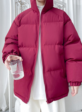 秋冬季2024新款男女款棉服加厚冬装棉衣外套立领面包服男防风无帽