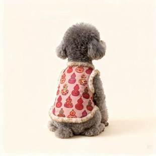 宠物衣服拜年服唐装狗狗唐装国风旗袍加厚保暖棉衣泰迪比熊雪纳瑞