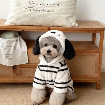 小狗秋冬款夹棉四脚衣狗狗四脚棉衣加厚泰迪博美冬装小型犬保暖