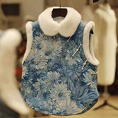 加厚喜庆唐装 宠物猫咪狗狗衣服秋冬季 泰迪比熊小型犬宠物秋冬款