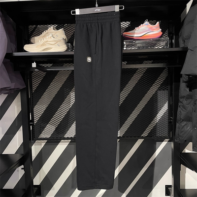 李宁2025春秋新款男卫裤休闲宽松反伍BADFIVE直筒运动长裤AKLV011