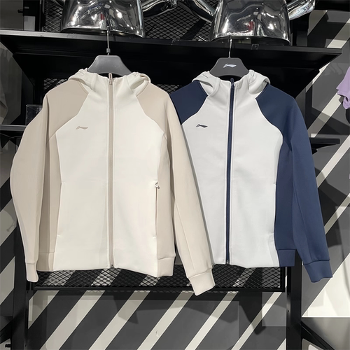 李宁2025秋季新款男女情侣运动外套团购系列简约连帽卫衣 AWDV779