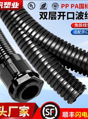 PAPP双层开口波纹管免拆线安装