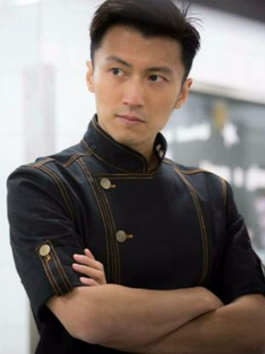 Джинсовый летний лонгслив для работы, рабочая одежда, короткий рукав