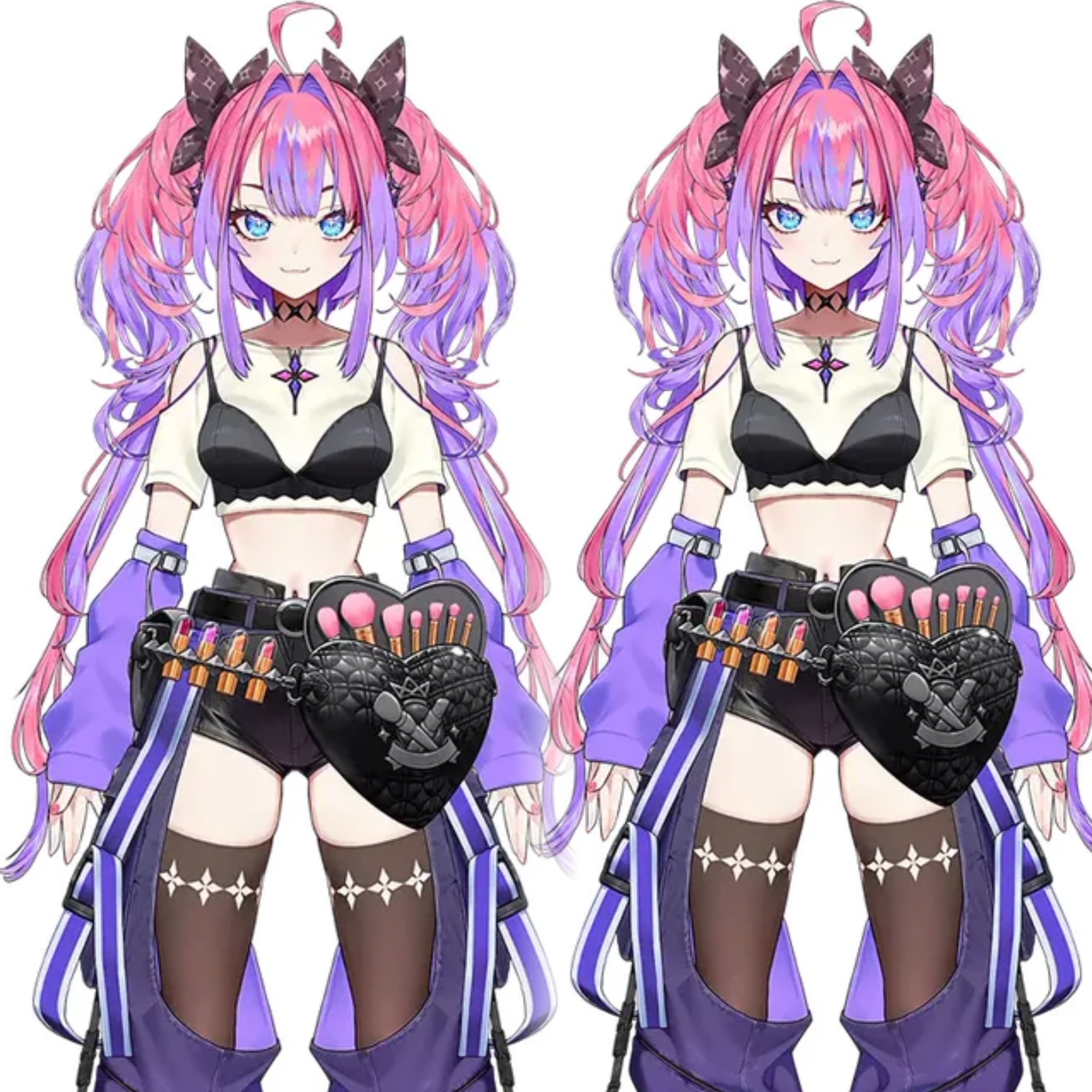 墨染青丝假发定制虚拟偶像绮绮罗罗薇薇cos假发来图定做各种假毛