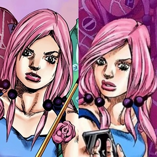 墨染青丝假发定制JOJO 的奇妙冒险广濑康穗cos假发一件起定做假毛